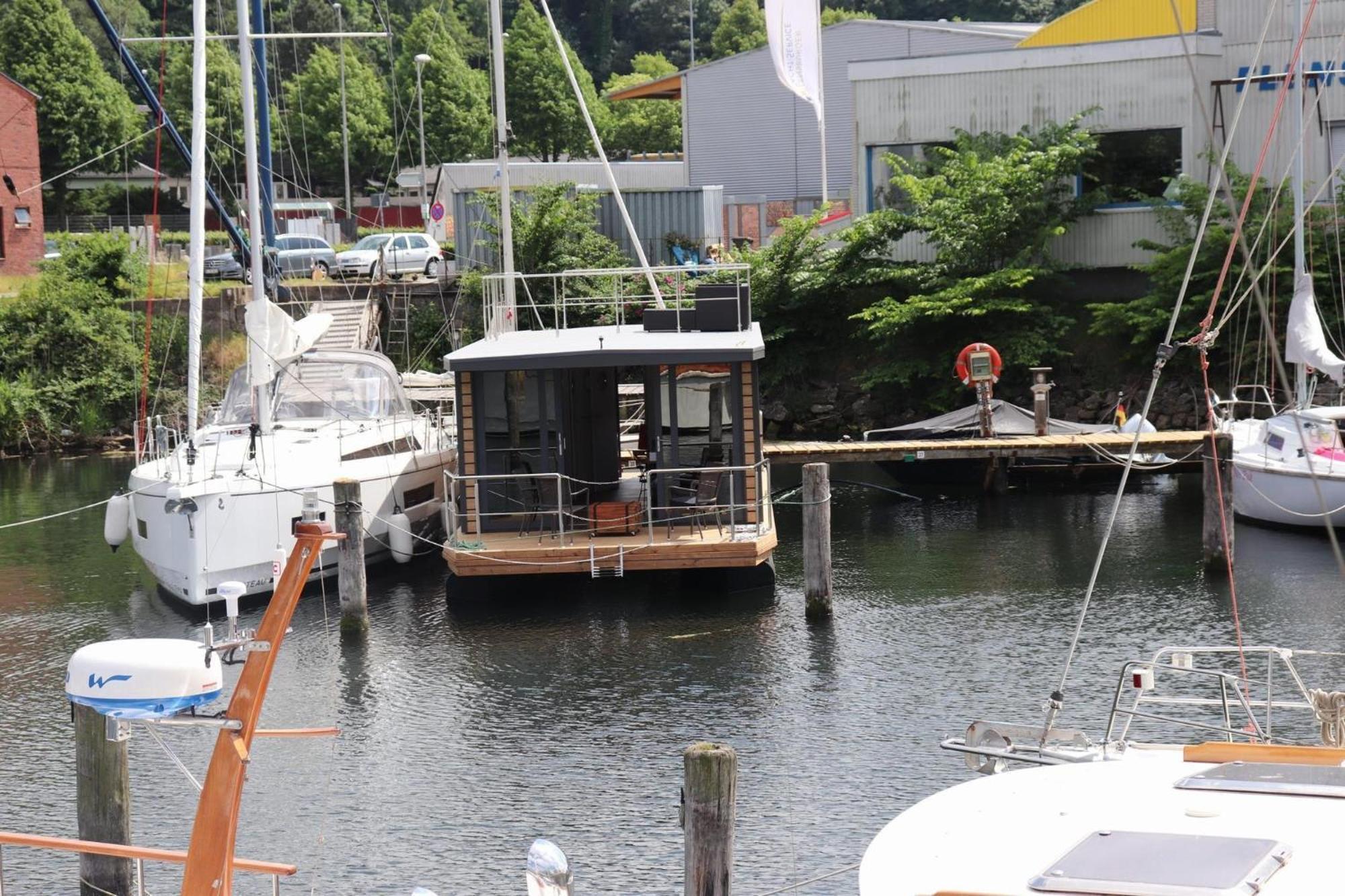 Hotel Houseboat Leni Flensburgo Exterior foto